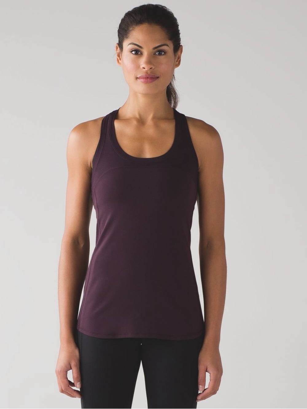 LULULEMON Cool Racerback II Deep Breath in Black Cherry Sz. 4 Small